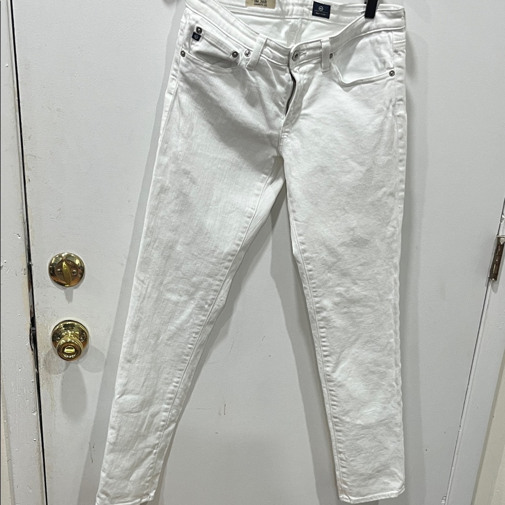 AG Adriano Goldschmied Women's Crisp White Skinny Jeans